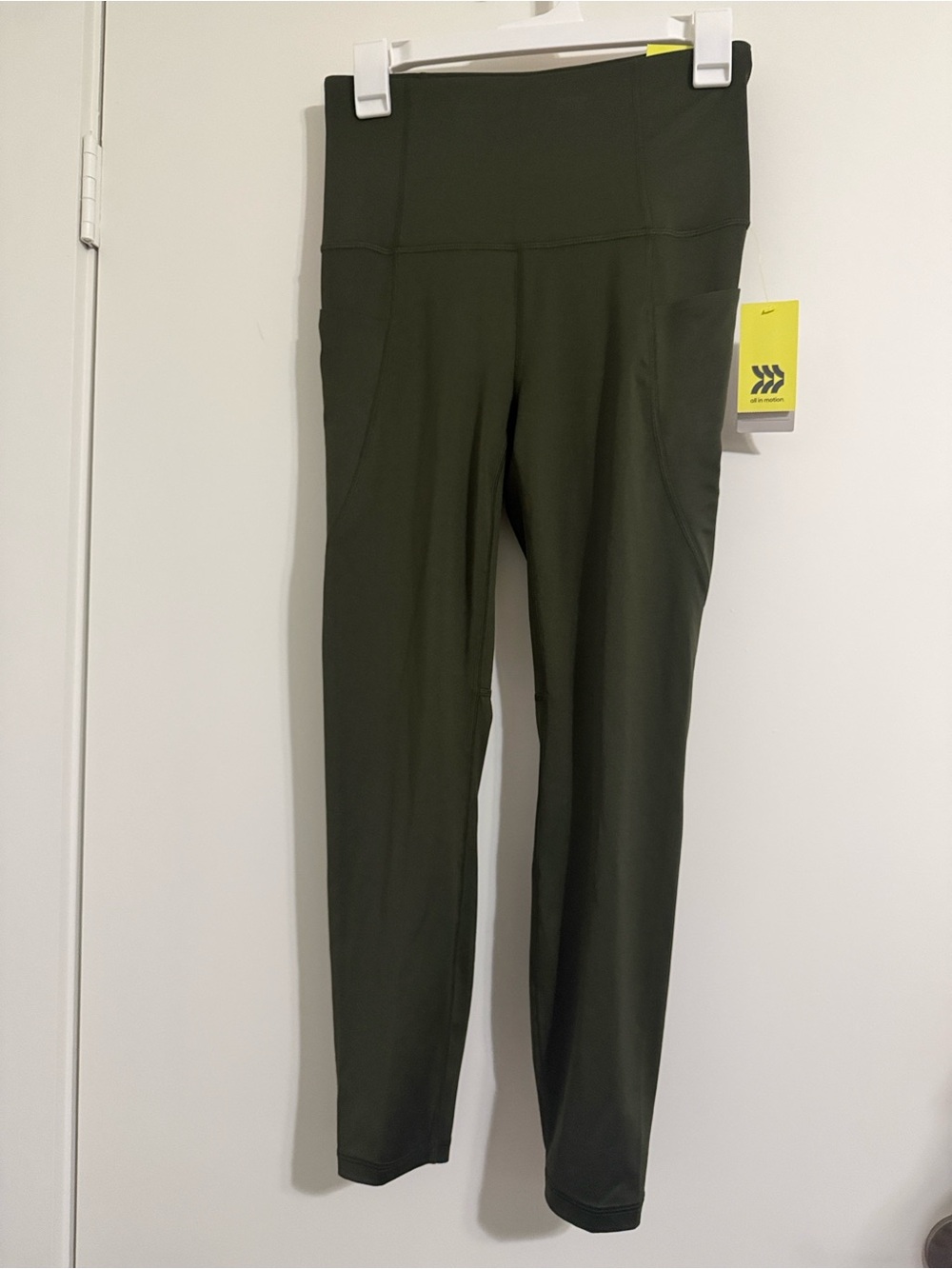 all in motion Olive High-Waist Leggings with Side Pockets